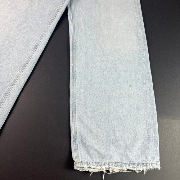 AGOLDE Jeans Women's 26x28* Low Slung Baggy High Rise Light Blue Denim Tag 22 - Picture 3 of 16